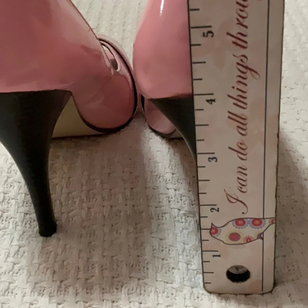 Ann Michelle Pink Patent Heels Size 5.5 - Picture 4 of 7